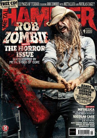 Rob Zombie on the cover of Metal Hammer