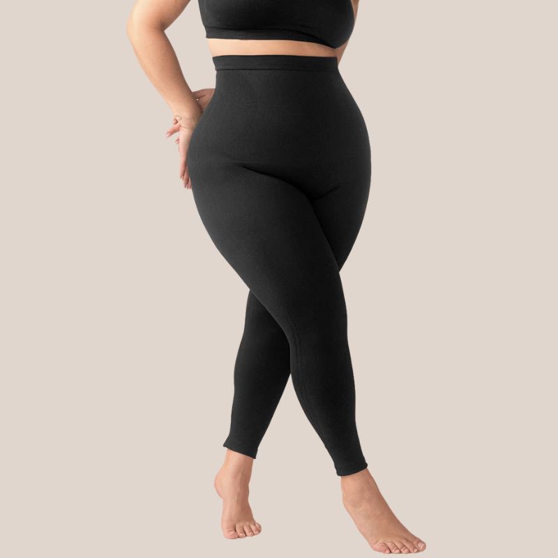 Shapermint Essentials High Waisted Shaping Leggings on model 