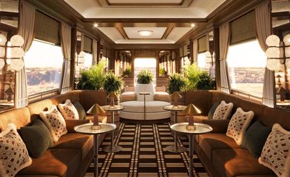 Observation car at Belmond’s Britannic Explorer