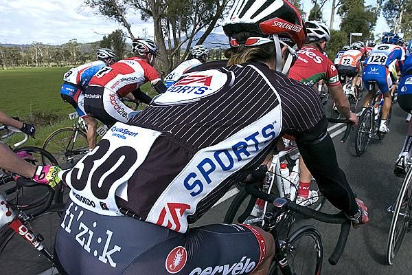 EA Sports virtual racing: James McDulling (BOC Gas-Tall Timbers) in the peloton on stage nine.