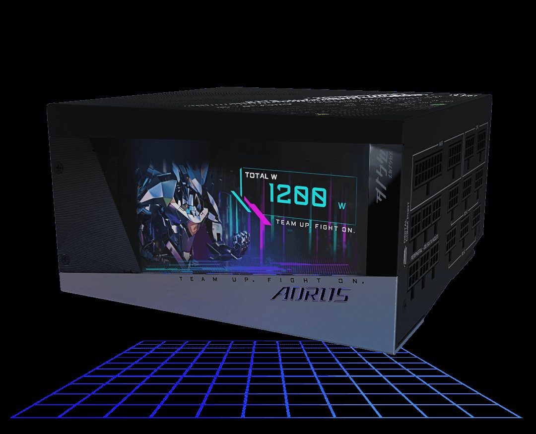 Gigabyte Releases 1200W PSU with Builtin Color Monitor Tom's Hardware