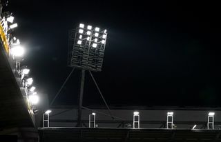 A general view of one of the failed floodlights