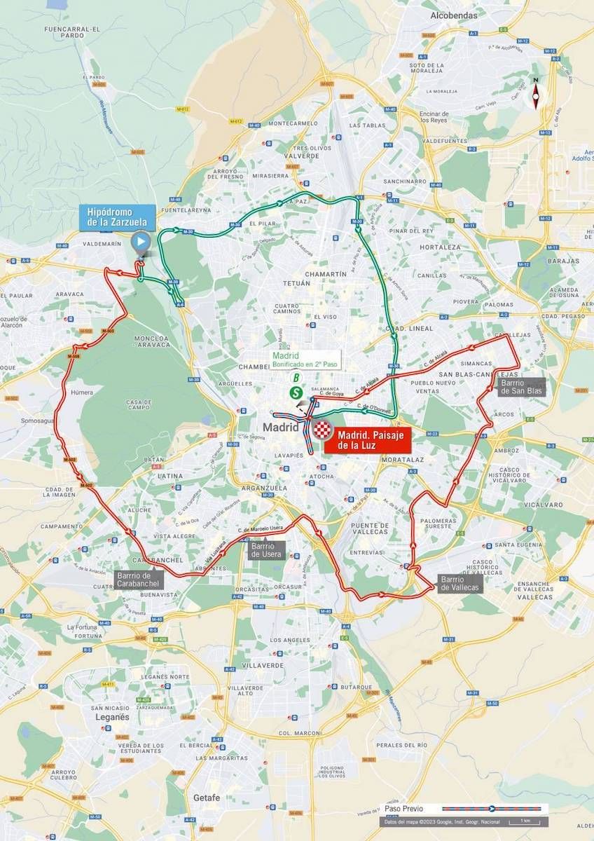 Route of stage 21 of la Vuelta a Espa&ntilde;a 2023