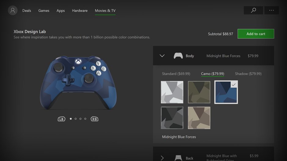 Xbox Design Lab comes to Microsoft Store app on Xbox One and PC ...