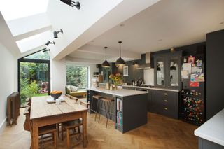 grey kitchen extension ideas