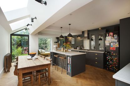 grey kitchen extension 
