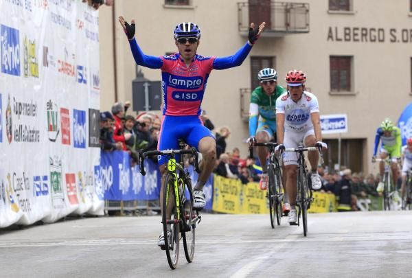 Damiano Cunego (Lampre-ISD) takes his first victory of the season