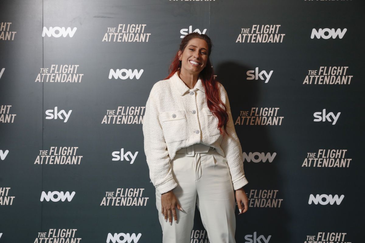 Stacey Solomon and Danny Dyer party at The Flight Attendant season 2 launch