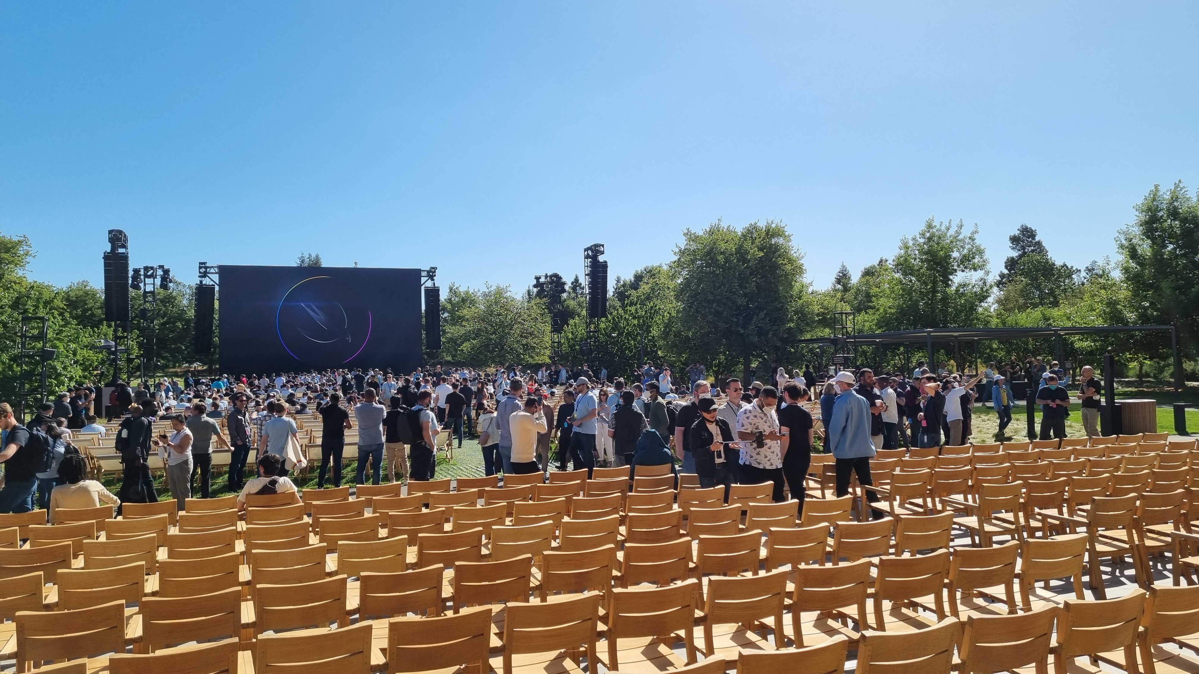 The Apple Campus during WWDC 2022