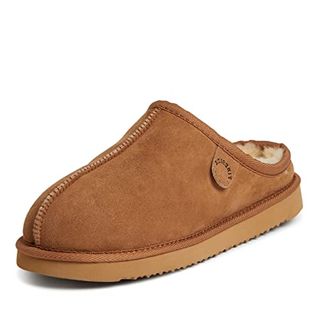 Fireside by Dearfoams Men's Grafton Genuine Shearling Water Resistant Indoor/outdoor Clog