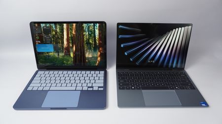The Dell XPS 13 (2026) side by side with the MacBook Neo