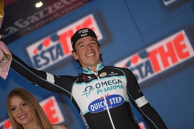 Rigoberto Uran (Omega Pharma-Quickstep) winner of the stage 12 time trial