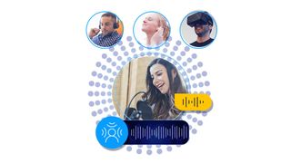 A smiling woman and three other people using AI noise suppression solutions from Agora for a wide range of use cases.