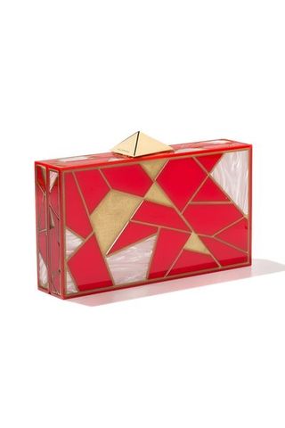 Red, Rectangle, Material property, Triangle, Fashion accessory, Wallet, Beige,