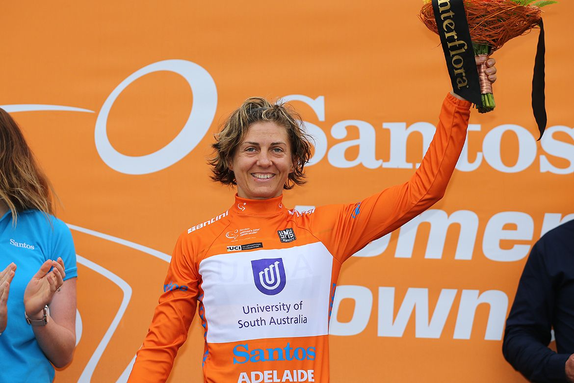 New race leader Katrin Garfoot (UniSA-Australia)