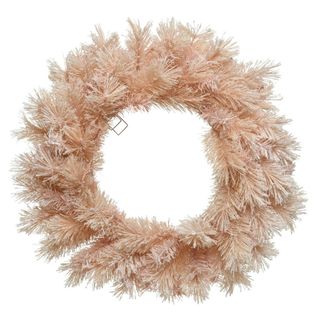 pink wreath festive Christmas