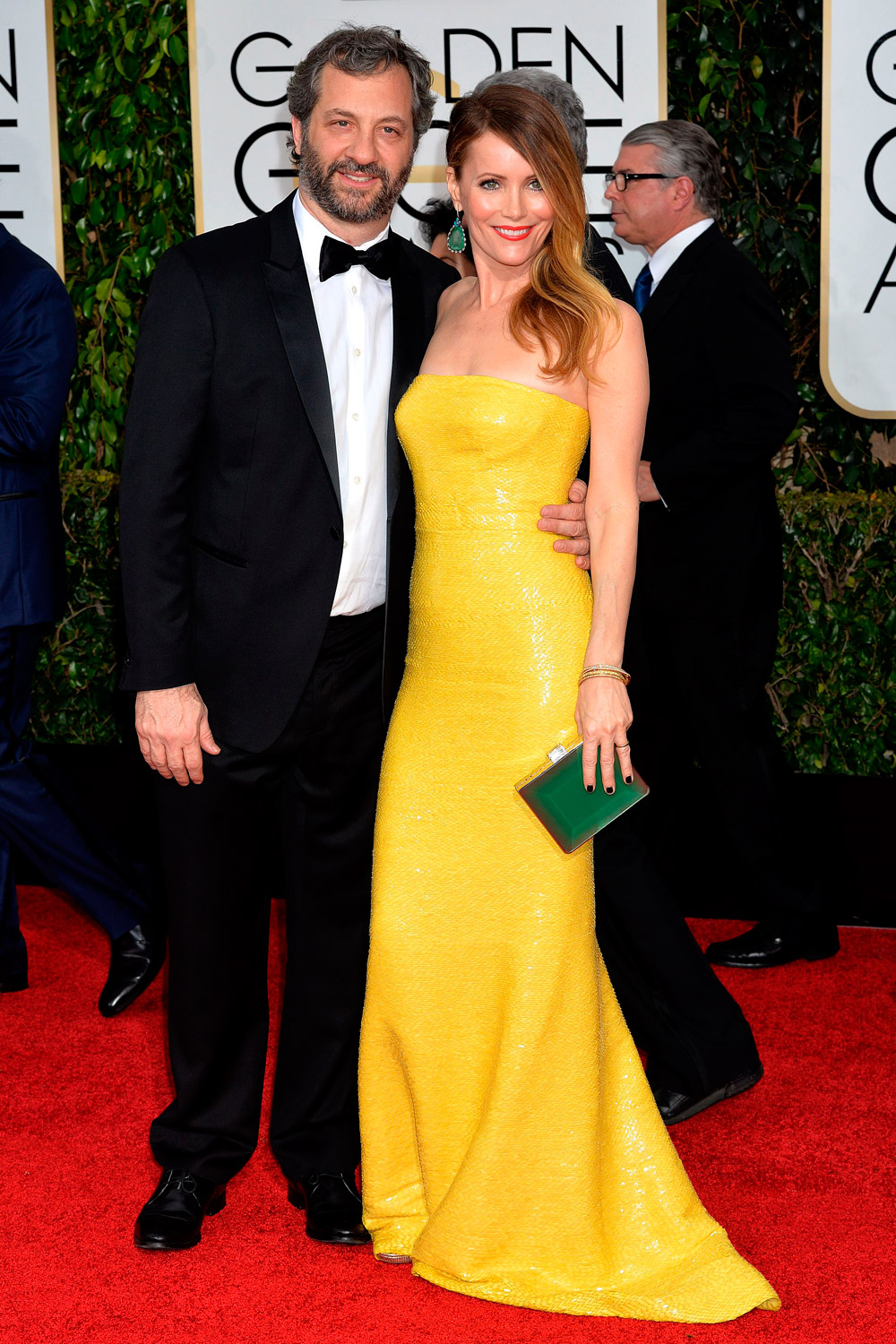 Jude Apatow and Leslie Mann