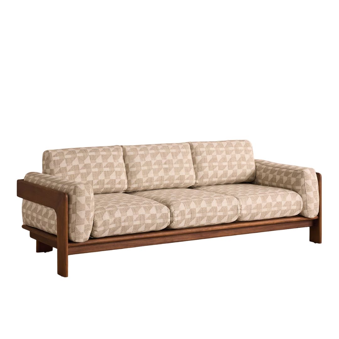 Soho Home, Marcia Outdoor Sofa, Geometric, Natural