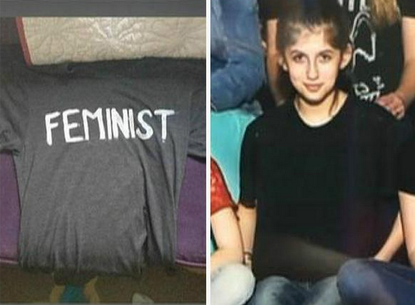 A middle school student's t-shirt was photoshopped to avoid "unintended controversies"