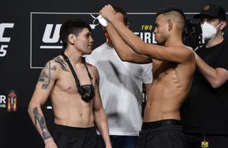 UFC 255 Prelims Featured Fighters Brandon Moreno and Brandon Royval face off