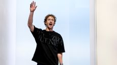 Meta CEO Mark Zuckerberg pictured walking on stage at the 2024 Meta Connect event in Menlo Park, California.