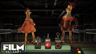 Ginger and Rocky in Chicken Run: Dawn of the Nugget