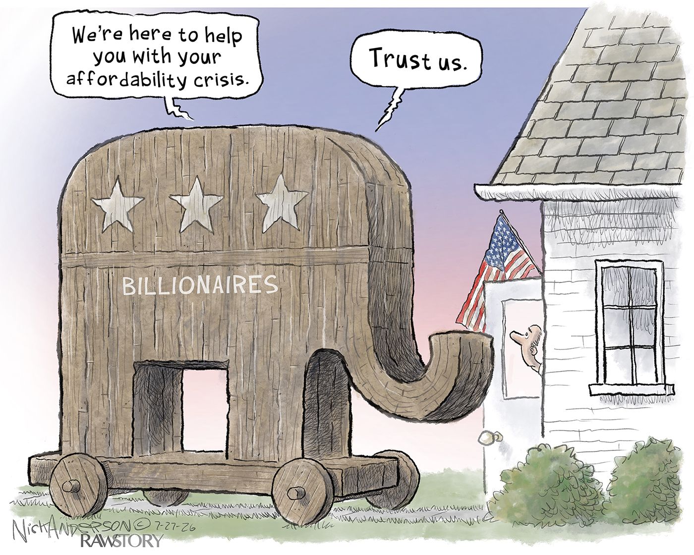 
                                Political cartoon
                            