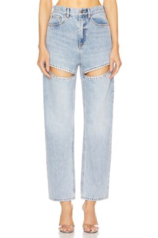 Crystal Slit Jean