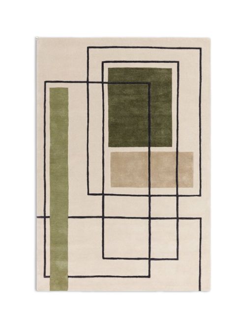 Bold Outline Rug in 100% Wool