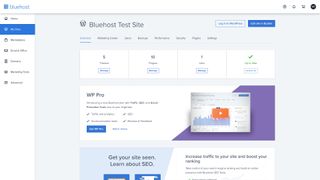 Bluehost's user interface