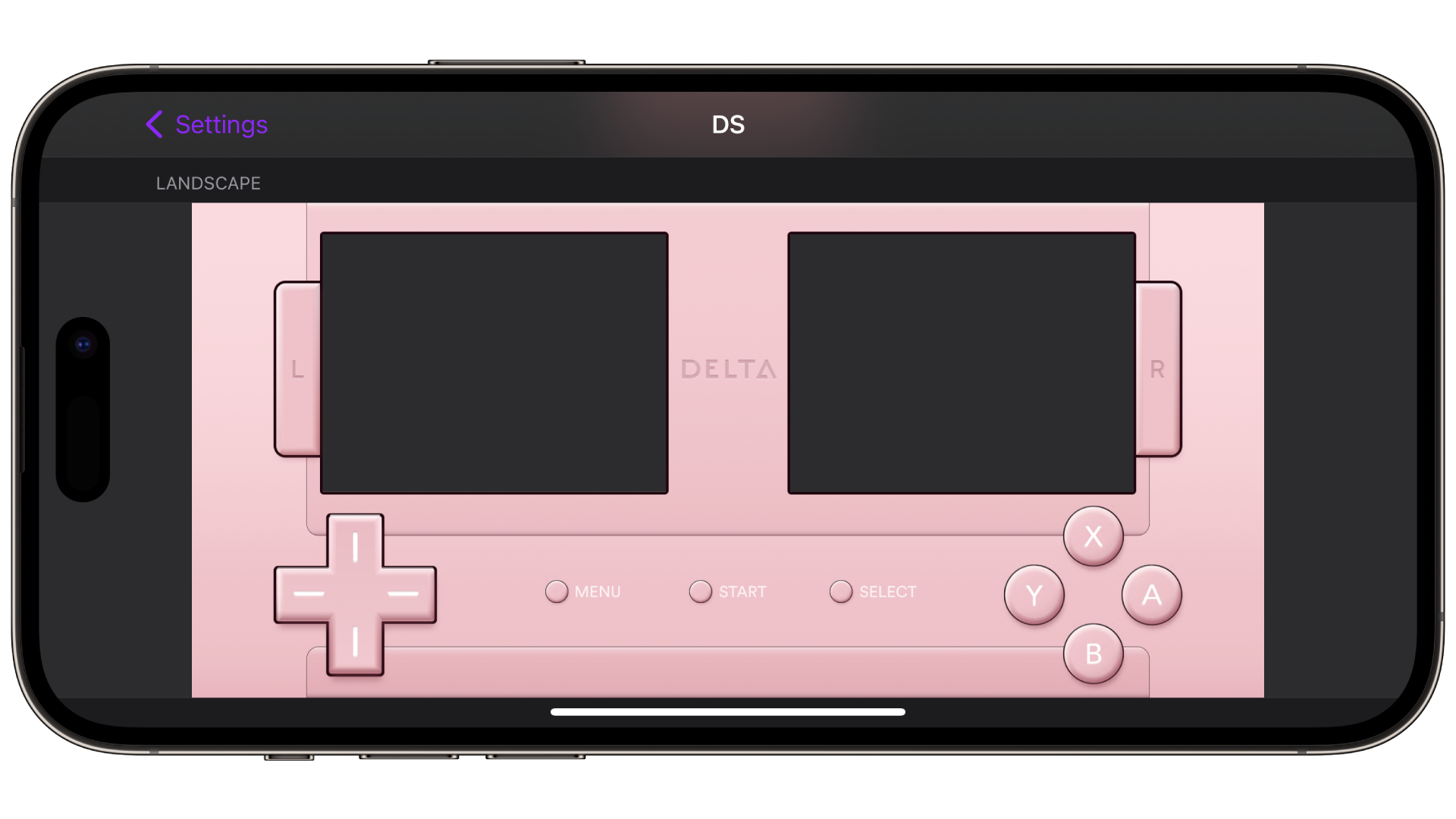 Nintendo DS skin in Delta on iPhone