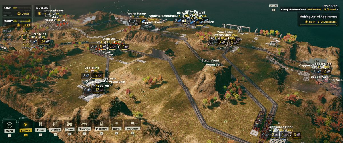 Railgrade train strategy