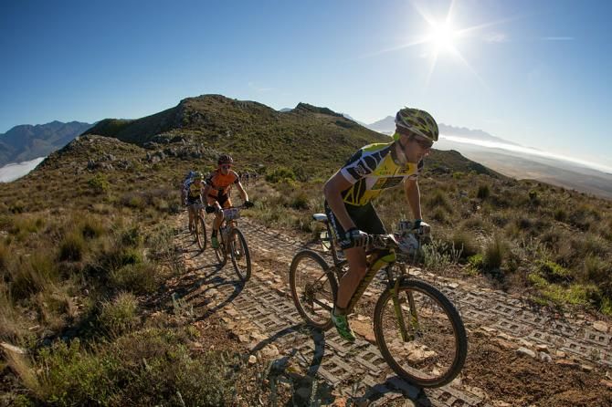 Kristian Hynek of team Topeak-Ergon Racing summits a climb