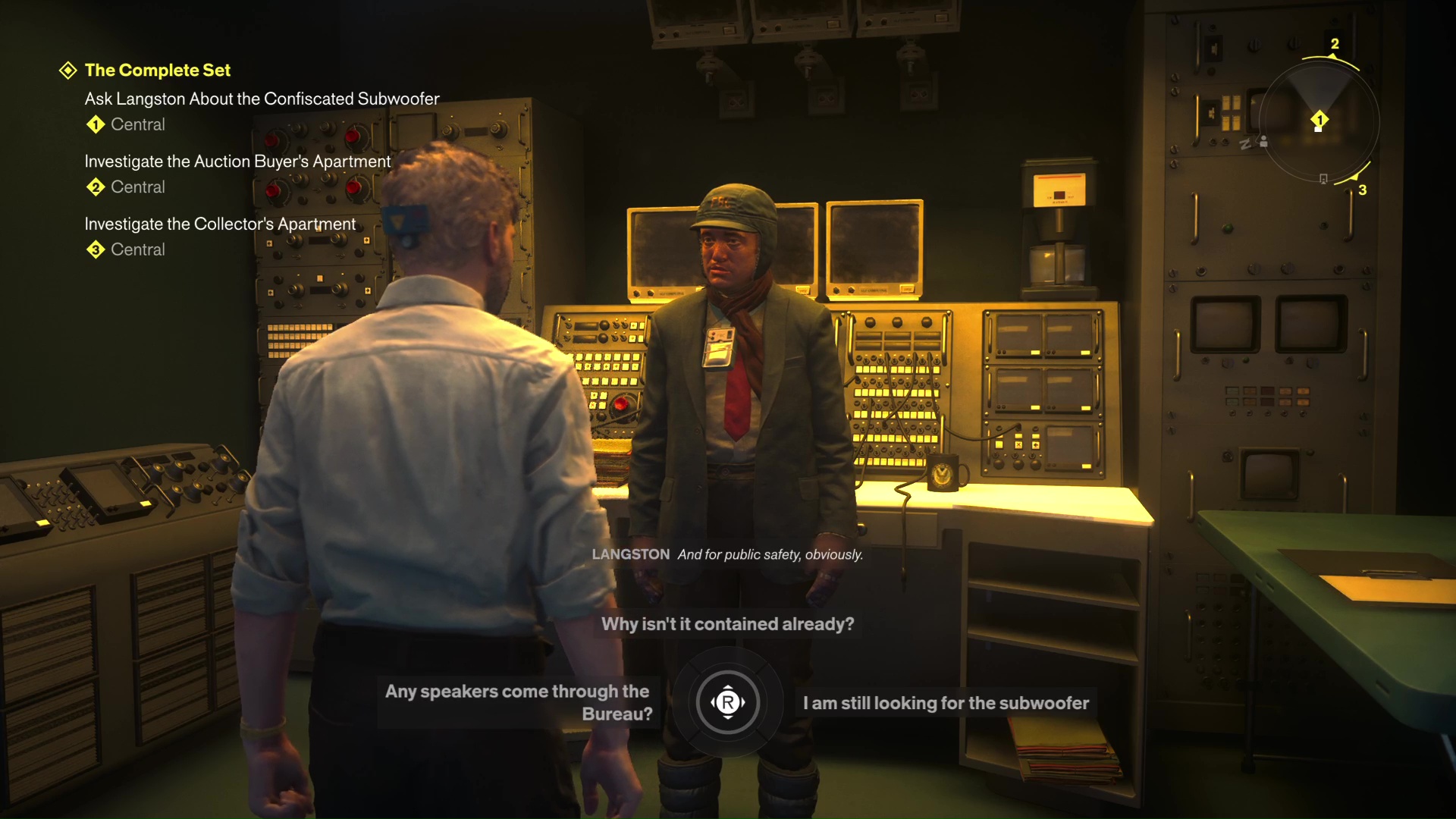 Langston directs you to the Subwoofer in Control Resonant
