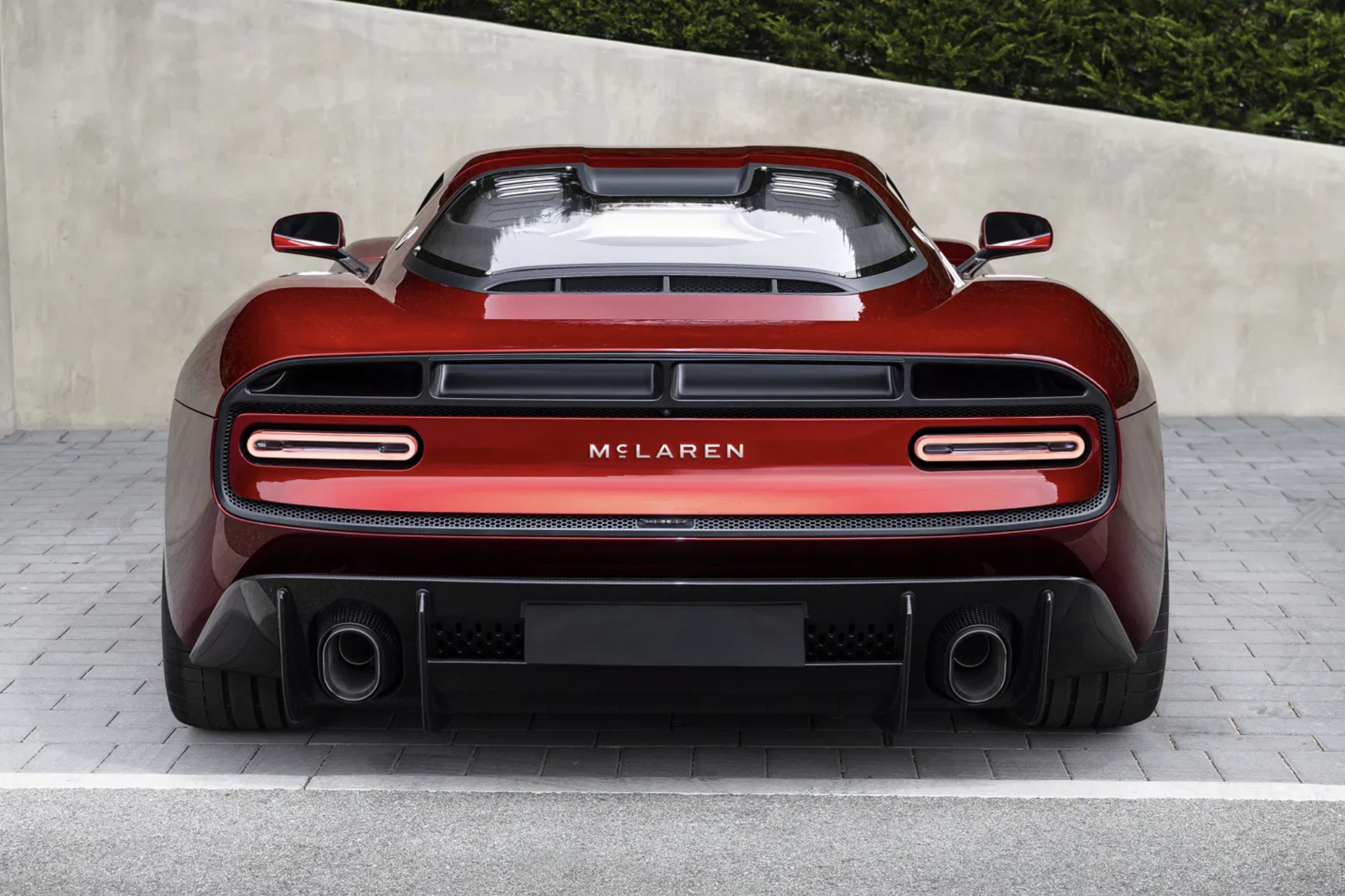 McLaren car with new logo