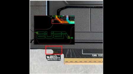 ROG Astral GeForce RTX 5090 with small crack
