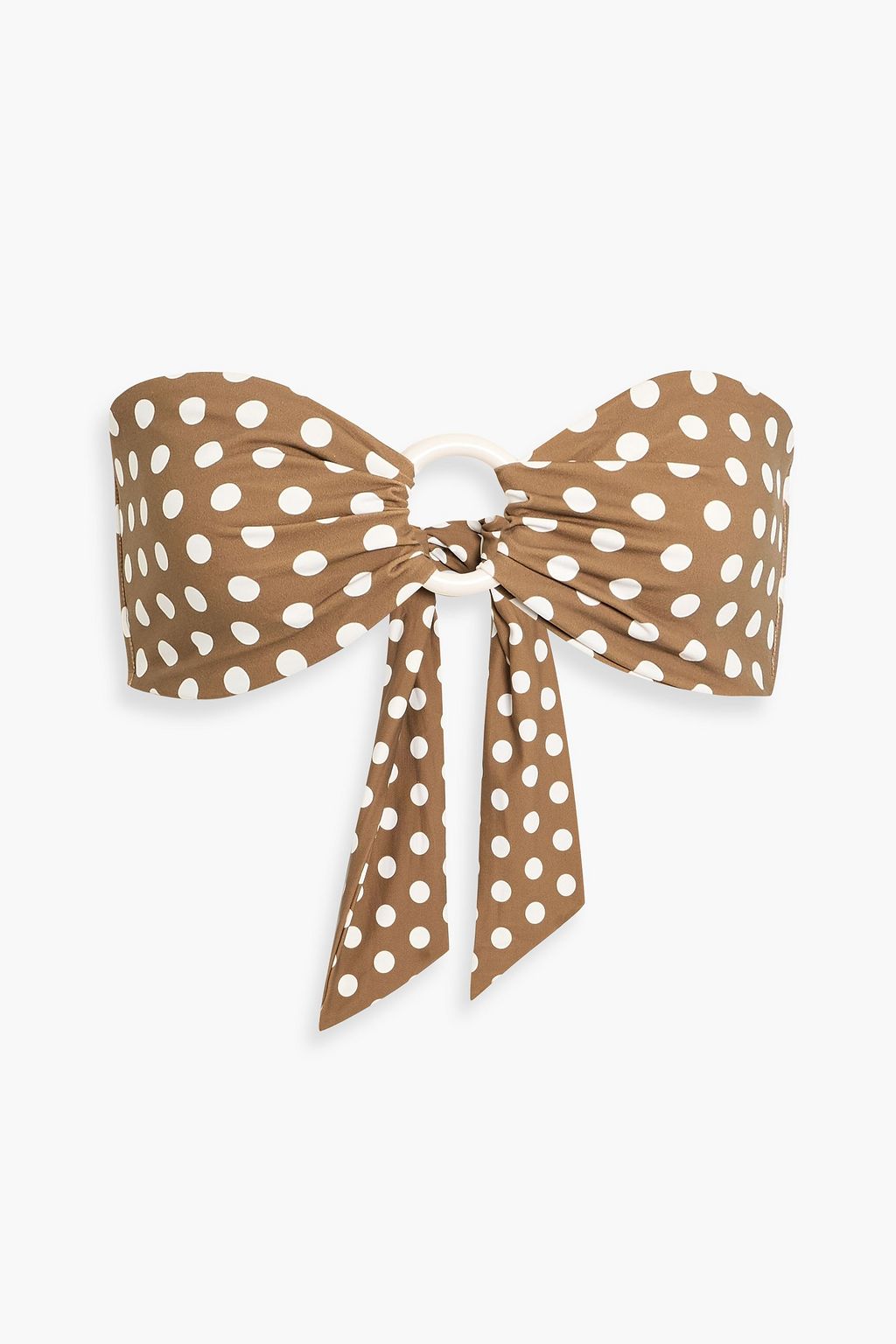 Coronada Polka-Dot Bandeau Bikini Top