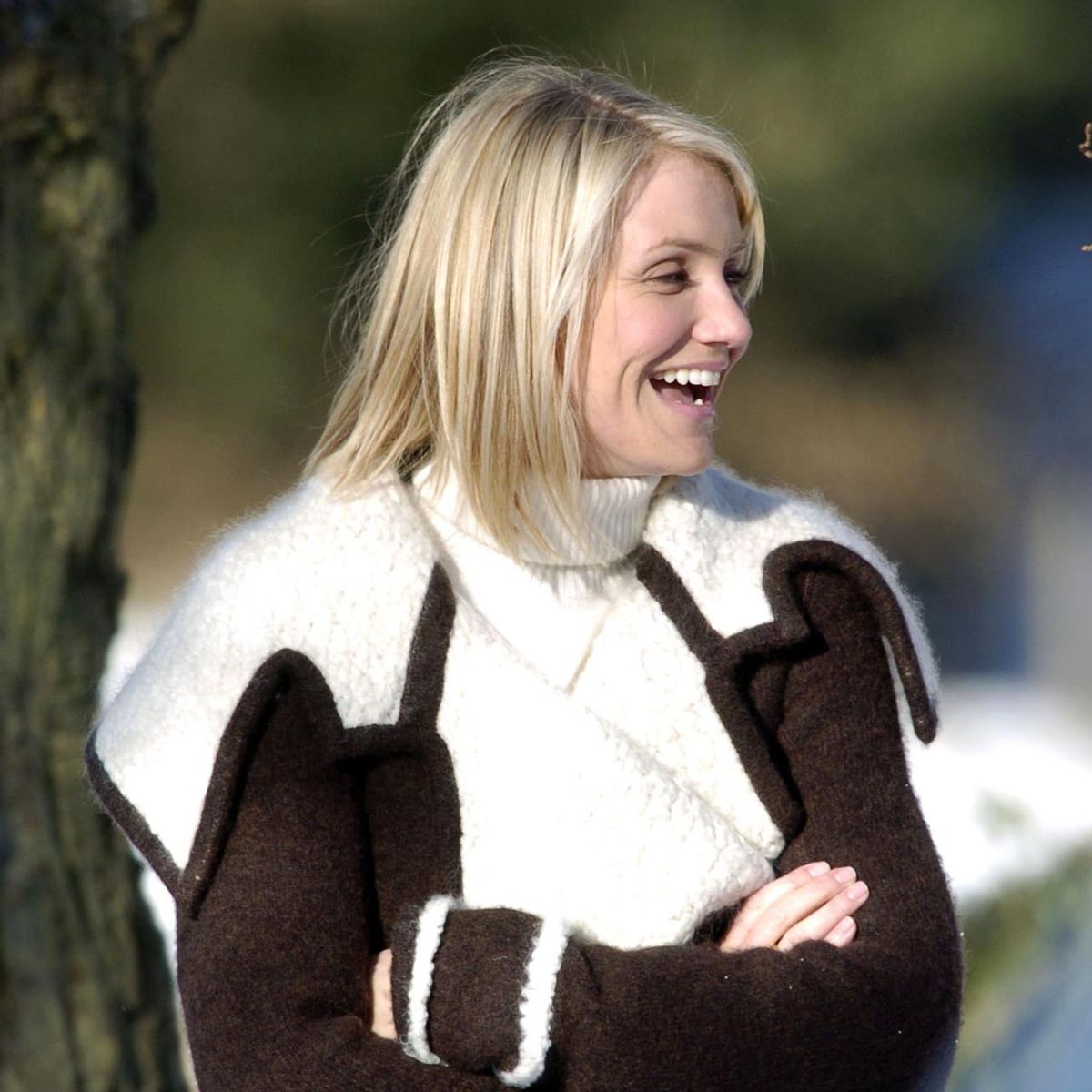 Cameron Diaz films &#039;The Holiday&#039;