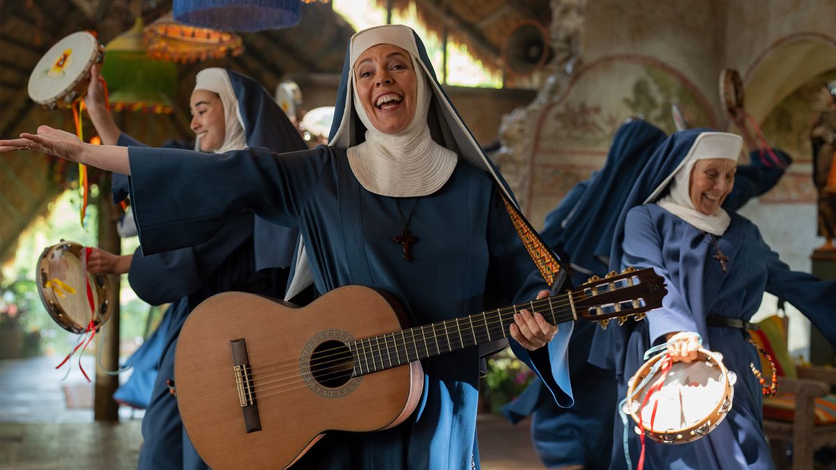 Olivia Colman as the Reverend Mother in Paddington in Peru