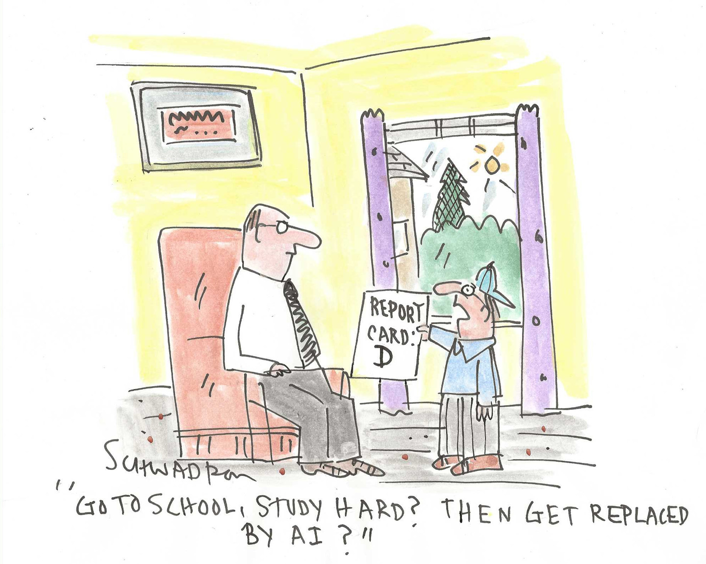 Political cartoon