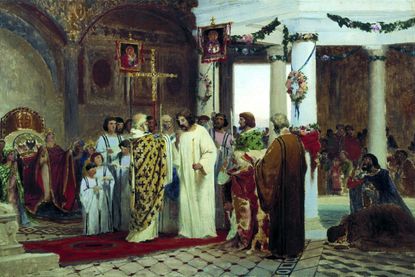 The baptism of Vladimir the Great in 987