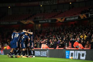 Arsenal played in front of 2,000 supporters at the Emirates Stadium on Thursday.