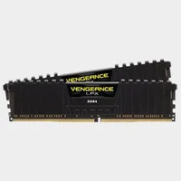 Two Corsair Vengeance LPX 8GB memory modules on top of each other