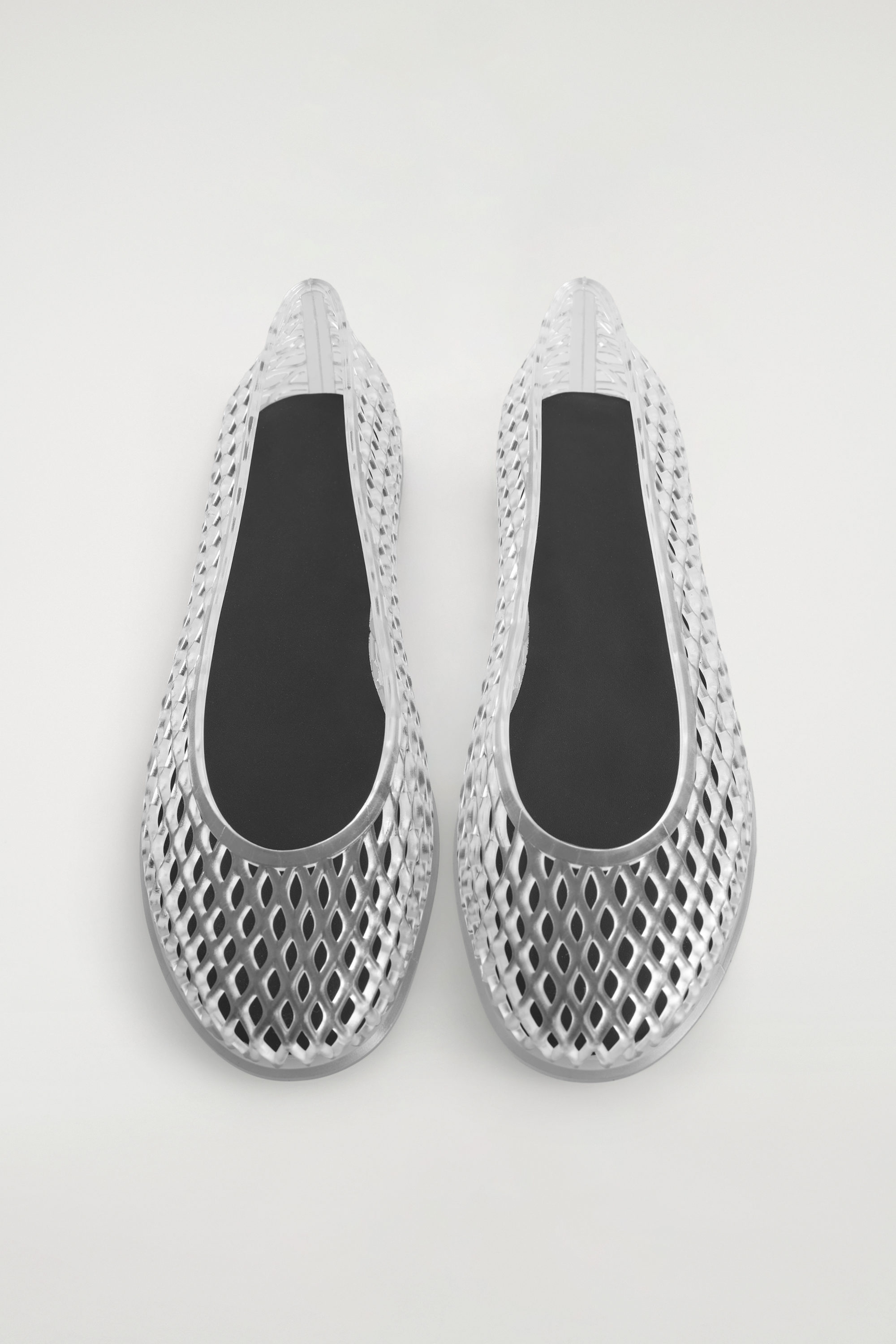 Cut-Out Jelly Ballet Flats