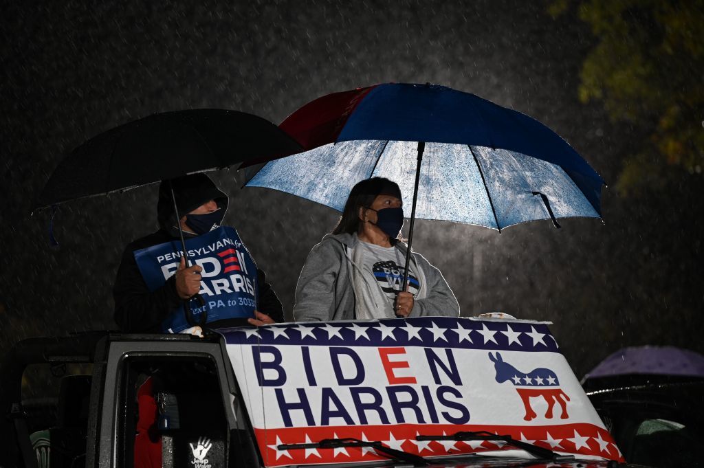 Biden supporters in Pennsylvania