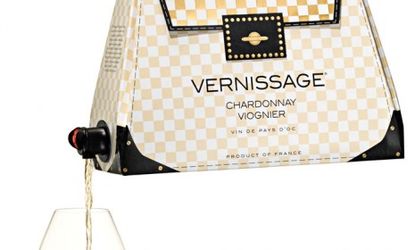 Swedish wine company Vernissage Wines sells this wine-filled purse for $20 for 1.5 liters, and $40 for 3 liters.