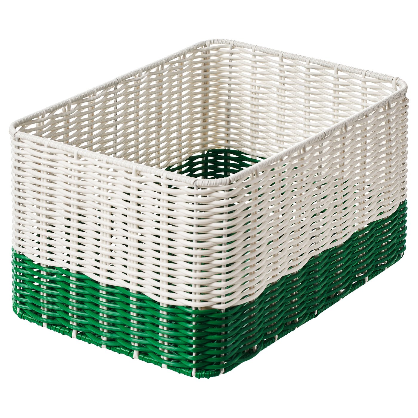 Djurtr&amp;Auml;nare Basket - White/green 9 &amp;frac34;x13 &amp;frac34;x7 &amp;frac12; "