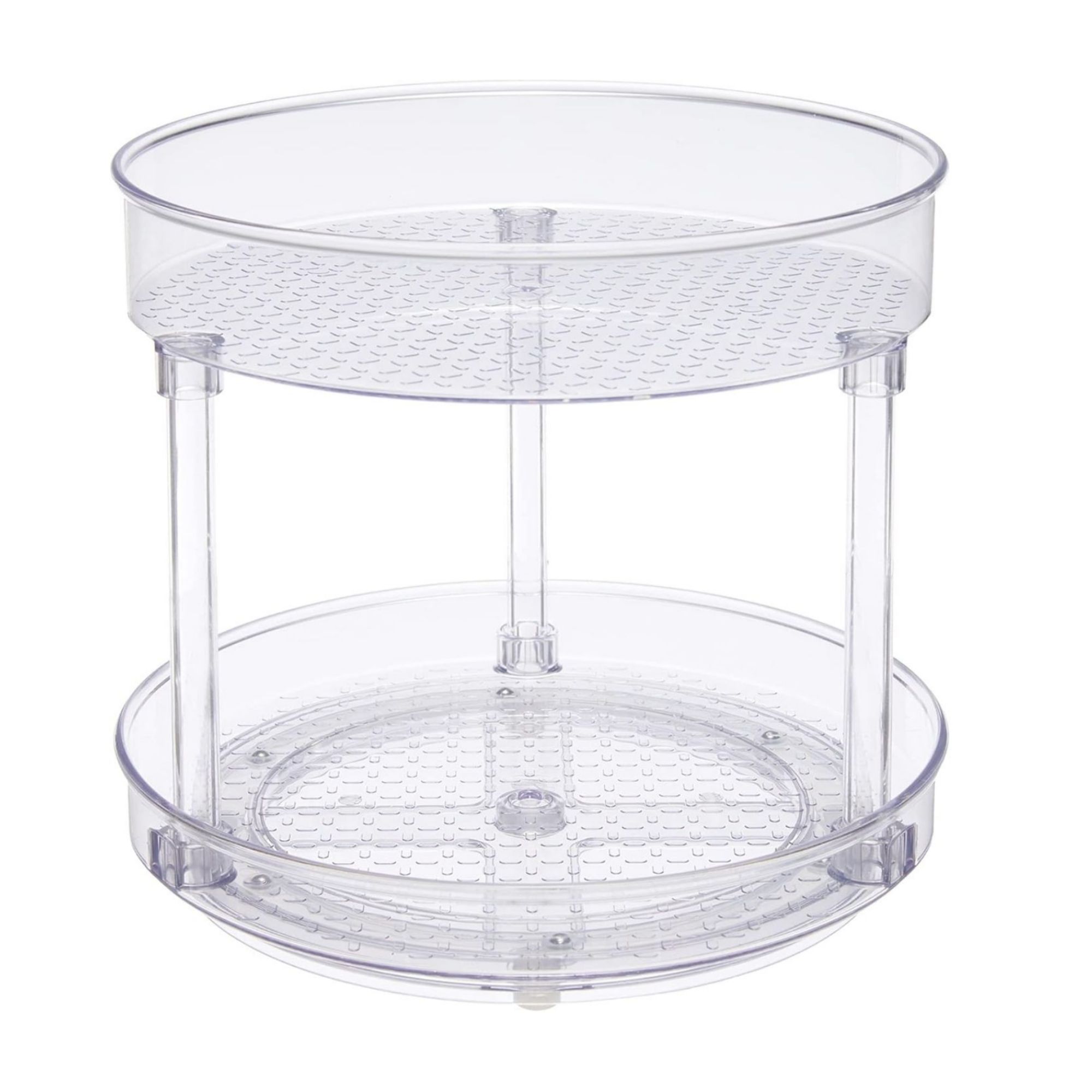 Amazon Basics Clear 2-Tier Lazy Susan Turntable Organiser