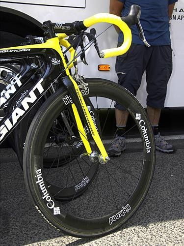Kirchen was equipped with deep-section wheels