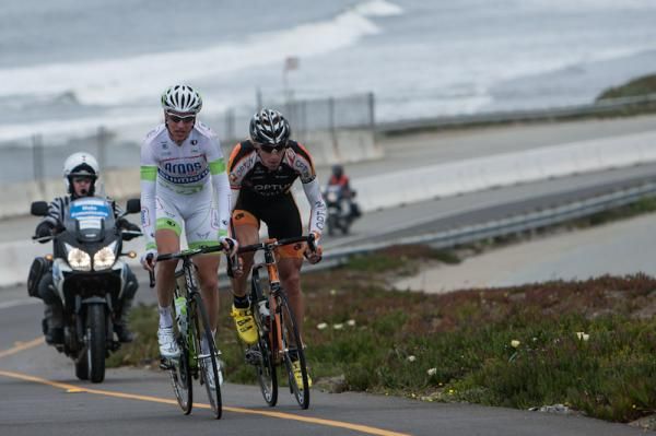 Alexandre Geniez (Argos-Shimano) and Tom Zirbel (Optum Pro Cycling-Kelly Benefit Strategies)